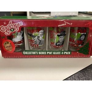 A Christmas Story Collector’s Series Pint Glass 4- Pack